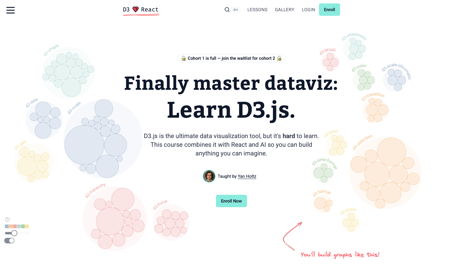 D3 loves React course